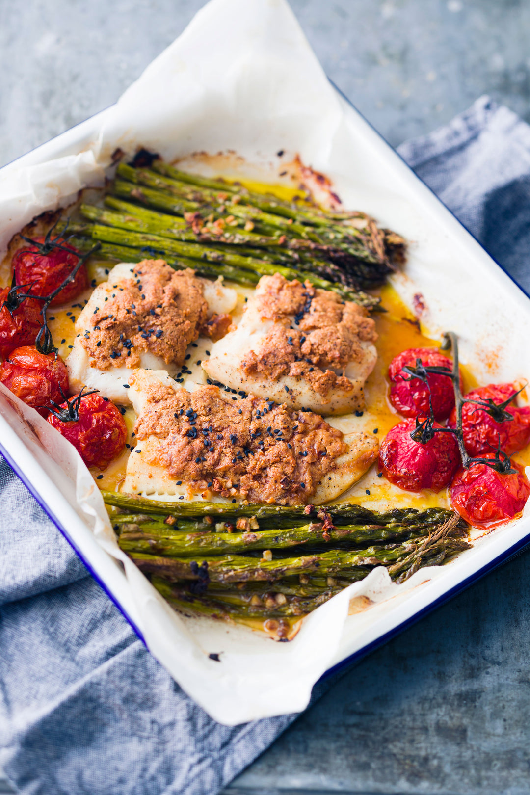 One Pan Mild Chilli Baked Fish