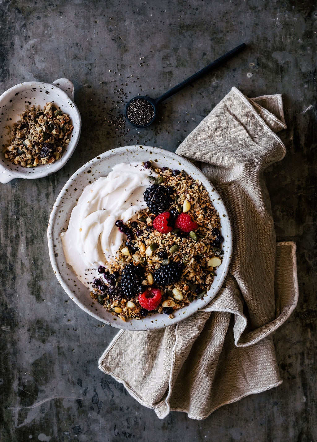 Handcrafted Paleo Macadamia and Cranberry Granola Bowl