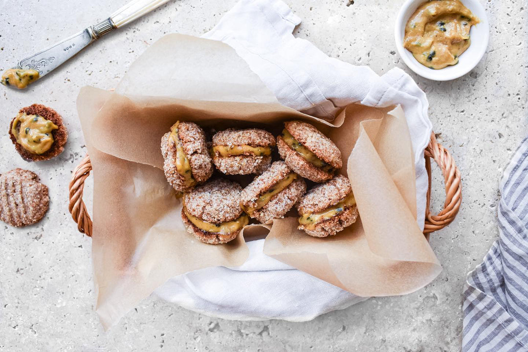Passionfruit Cashew Butter Melting Moments