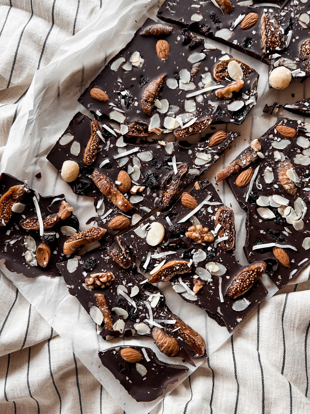 Organic Fig & Nut Chocolate Crack