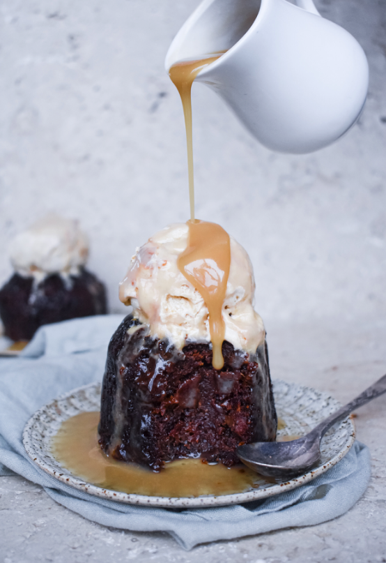 Ginger & Pecan Sticky Date Puddings