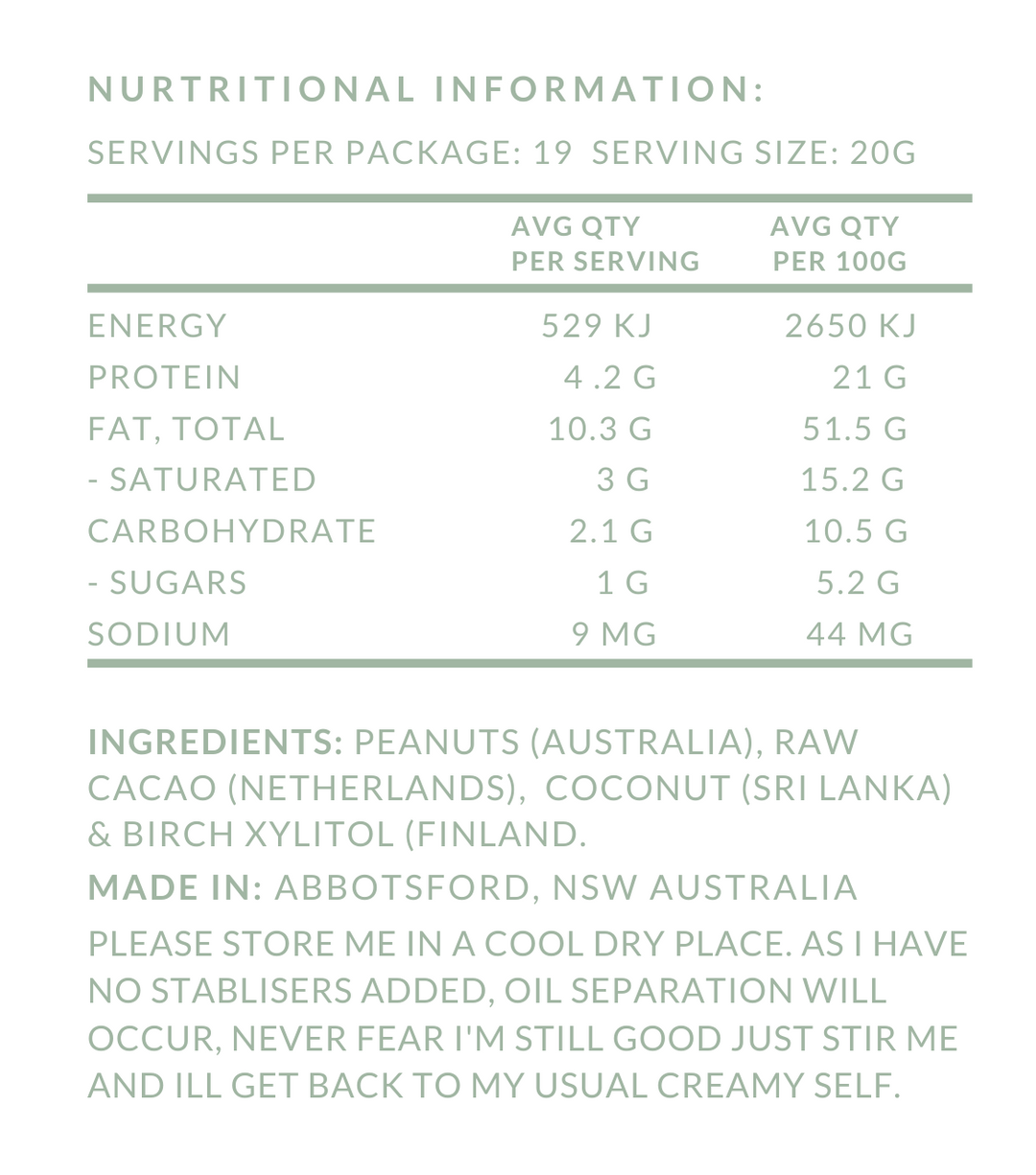 Choc Coco Nut Butter – 395g