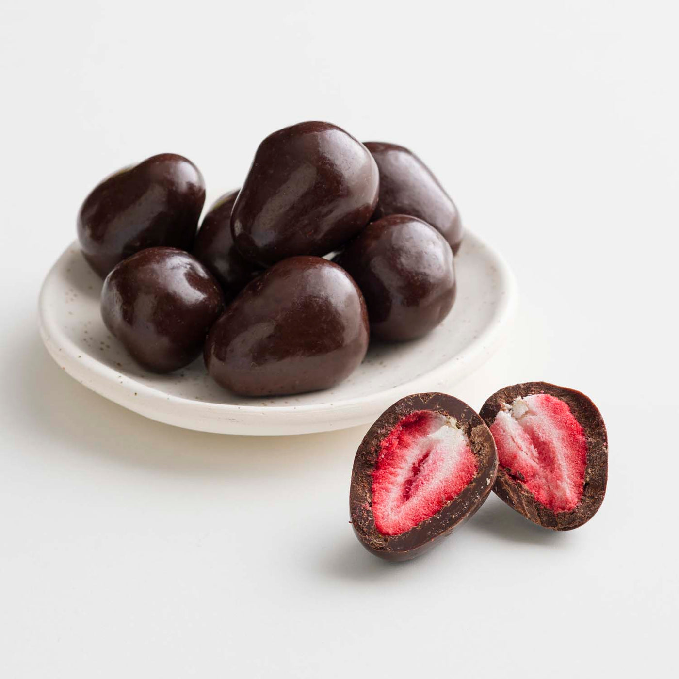 Dark Belgian Chocolate Freeze Dried Strawberries