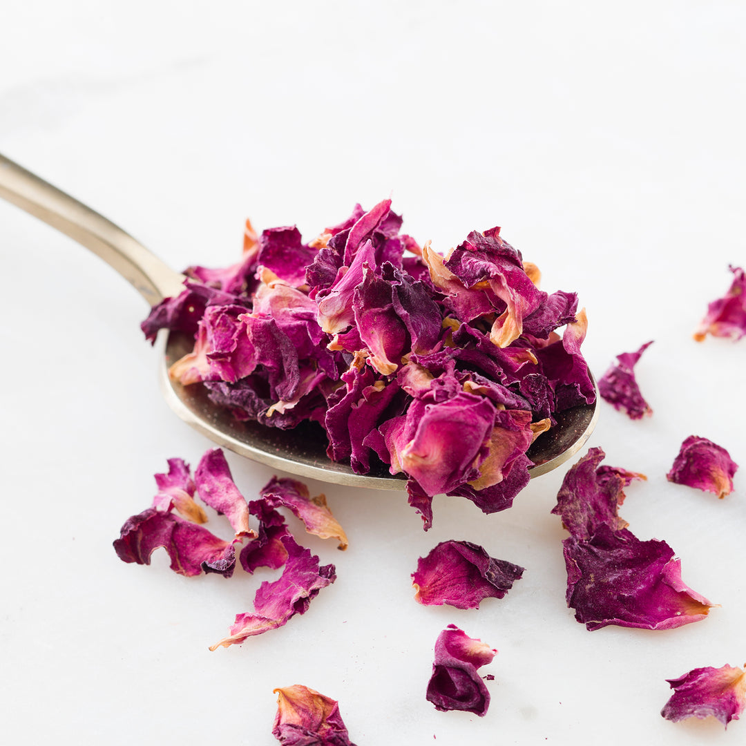 4DHerbs Dried Rose Petals | Organic Rose Petals | Edible Flower| Rose Water  | Use in Tea and Candles | 1.3 oz (37g)