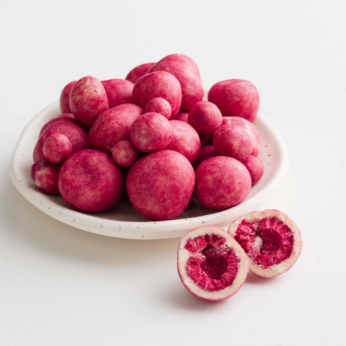 Glorious White Chocolate Freeze Dried Raspberries