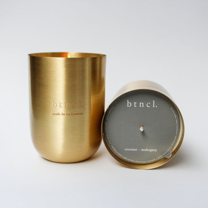 Coconut & Mahogany Soy Candle